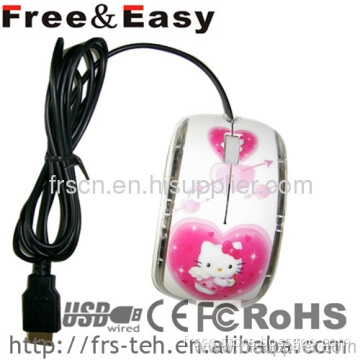 Ms-304 Water Transfer Painting Mouse Surface Treatment Wired Mouse 